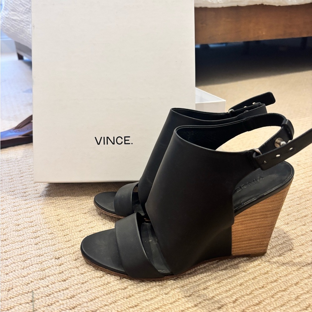 Vince Karen Wedge Sandals